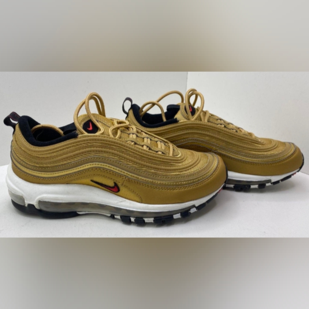 Nike Air Max 97 Correlate Metallic Gold Sneakers Women's 8 Size NIB MSRP $185 - Picture 3 of 9